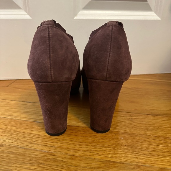 CLARKS KENDRA MIX BURGUNDY WINE MAROON SIZE 8 3.5" HEEL NEW - Picture 6 of 7